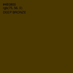 #4B3800 - Deep Bronze Color Image